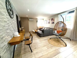 Smart TV, table tennis, books