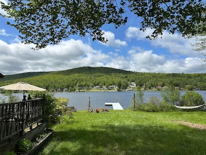 Beautiful 6 Bedroom Lakefront Home w/ Own Dock and beautiful Lake Views<br>Please note that this home does not have air conditioning. <br>Box fans are provided and because of our proximity to the lake, it is cooler in the evenings.
