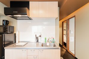 อพาร์ทเมนท์, 2 ห้องนอน, ปลอดบุหรี่, ห้องครัวขนาดเล็ก | บริเวณนั่งเล่น