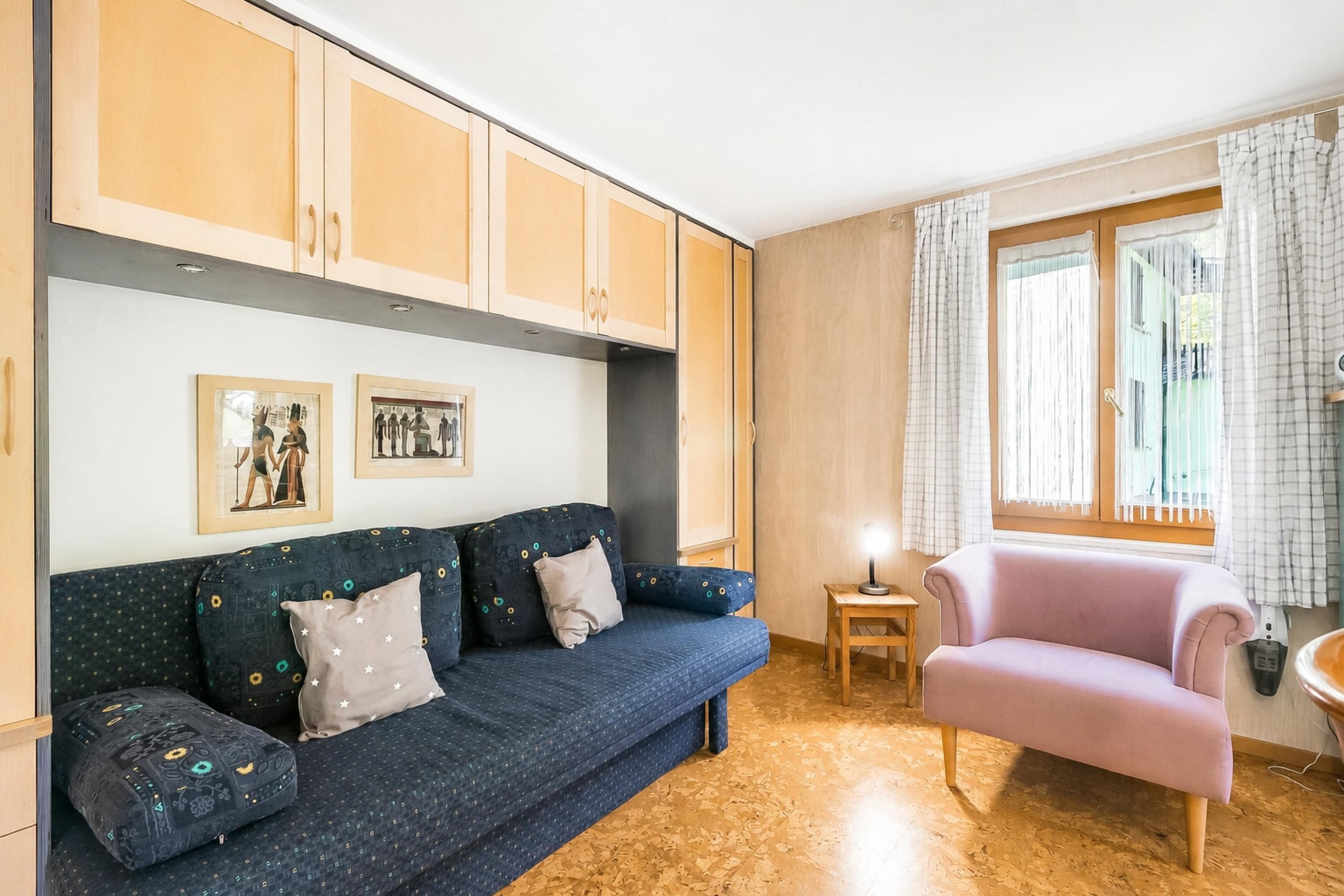Apartemen Keluarga, 1 kamar tidur, 2 kamar mandi, tepi gunung (Casa Andy 1 Val Lavizzara with Views) | Area keluarga