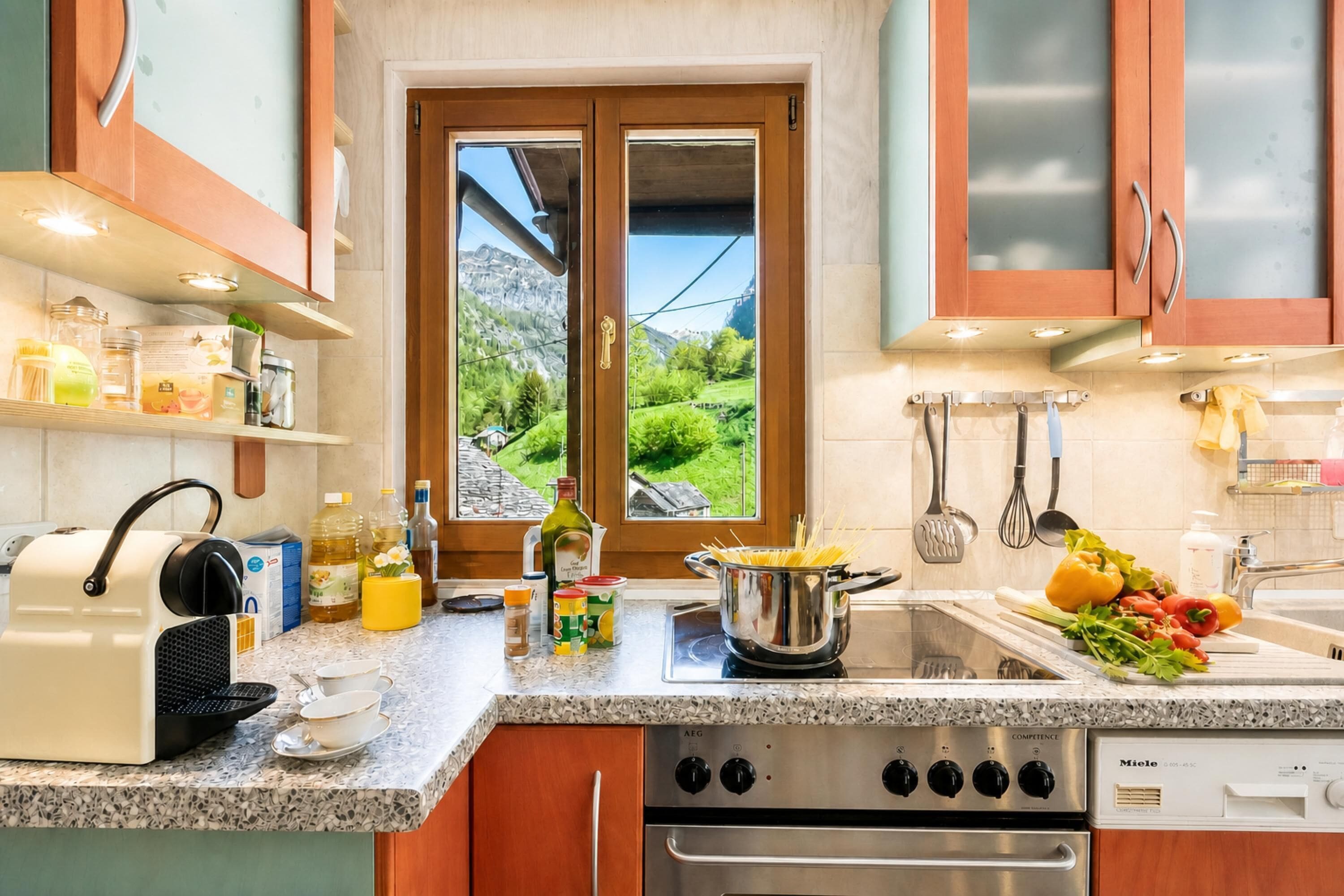 Appartement Familial, 1 chambre, 2 salles de bains (Casa Andy 1 Val Lavizzara with Views) | Cuisine privée