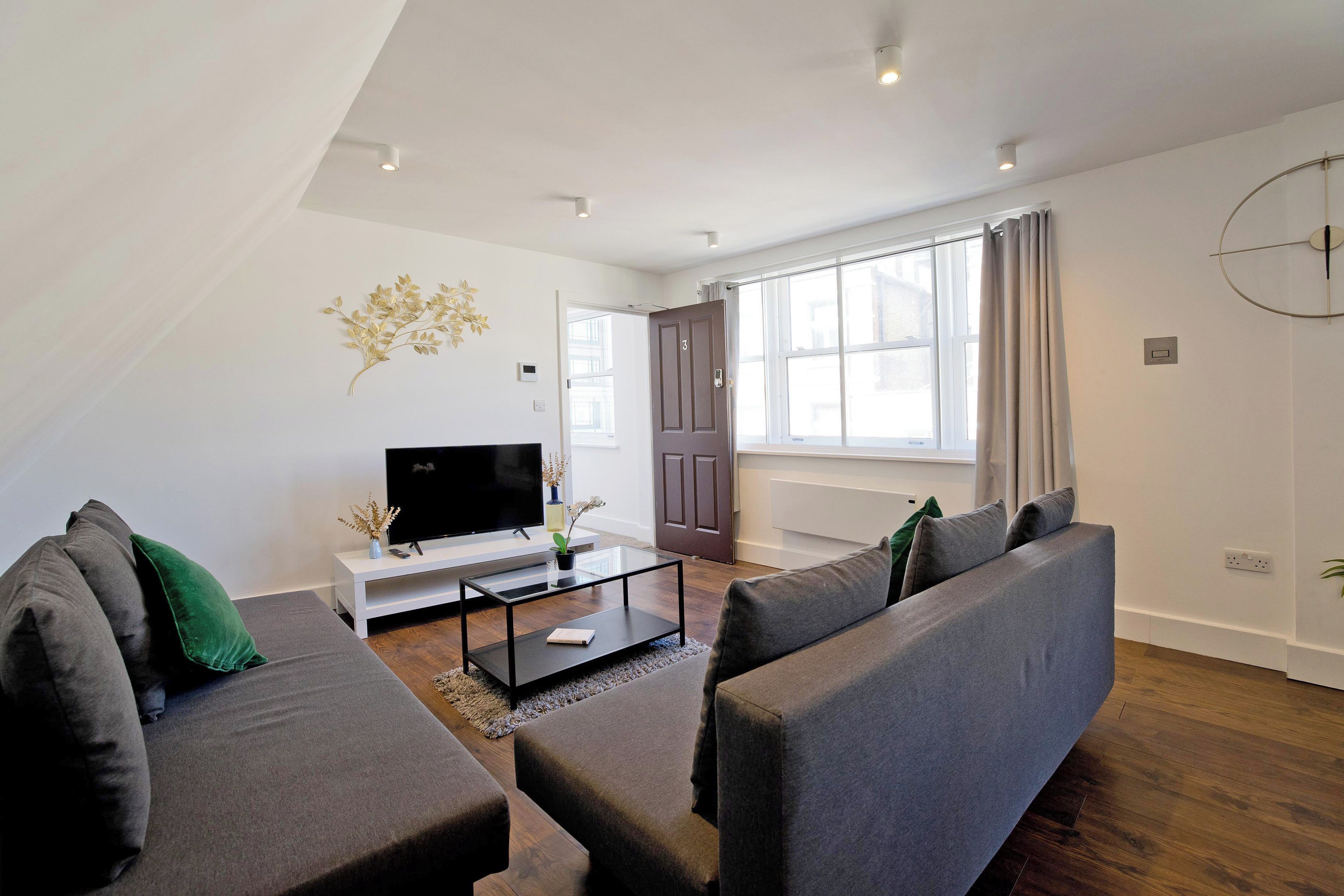 Apartment, 1 Bedroom | Living area | Flat-screen TV