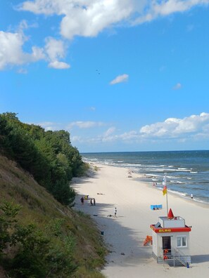 Vlak bij het strand