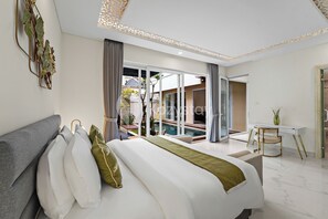 Villa - 3 sovrum - privat pool - utsikt mot poolen | Strykjärn/strykbräda, gratis wi-fi och sängkläder