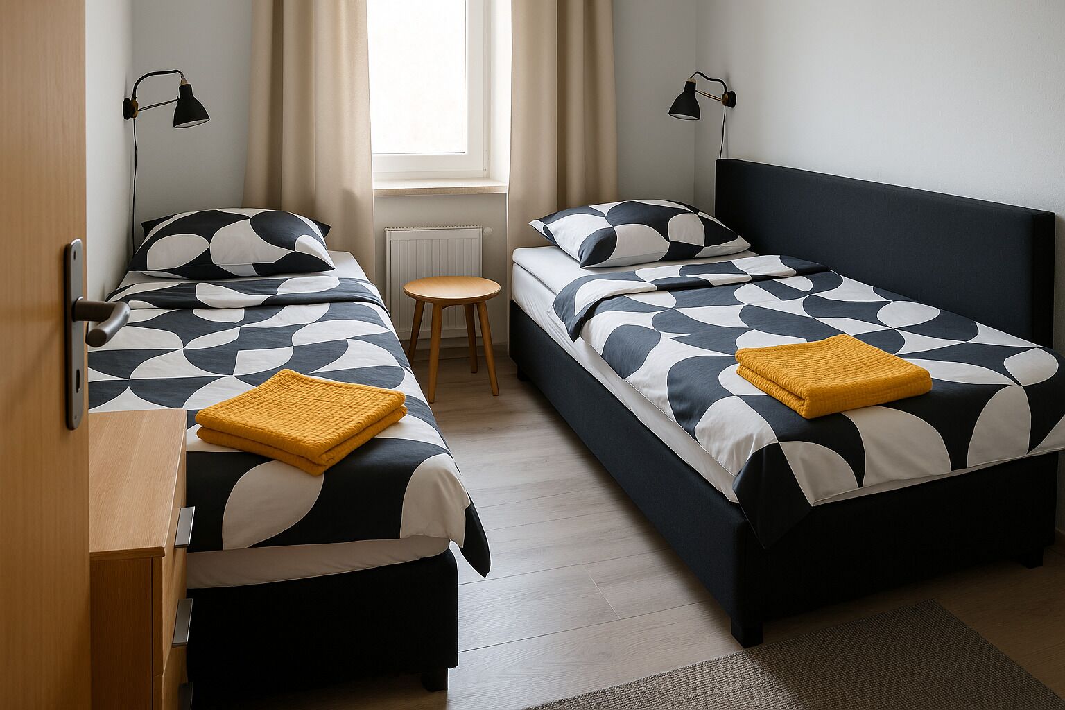 3 habitaciones, wifi y ropa de cama 