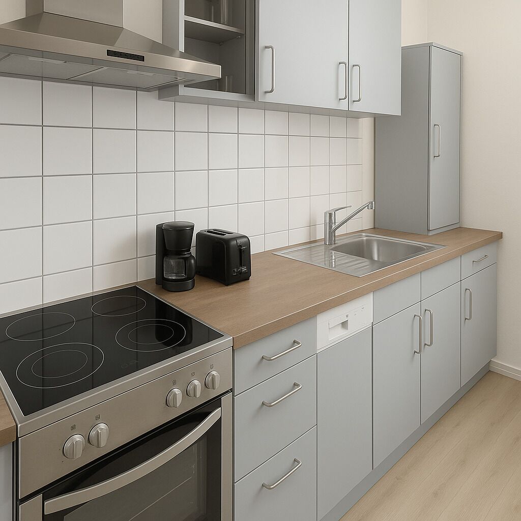 Kühlschrank, Kochgeschirr/Geschirr/Besteck