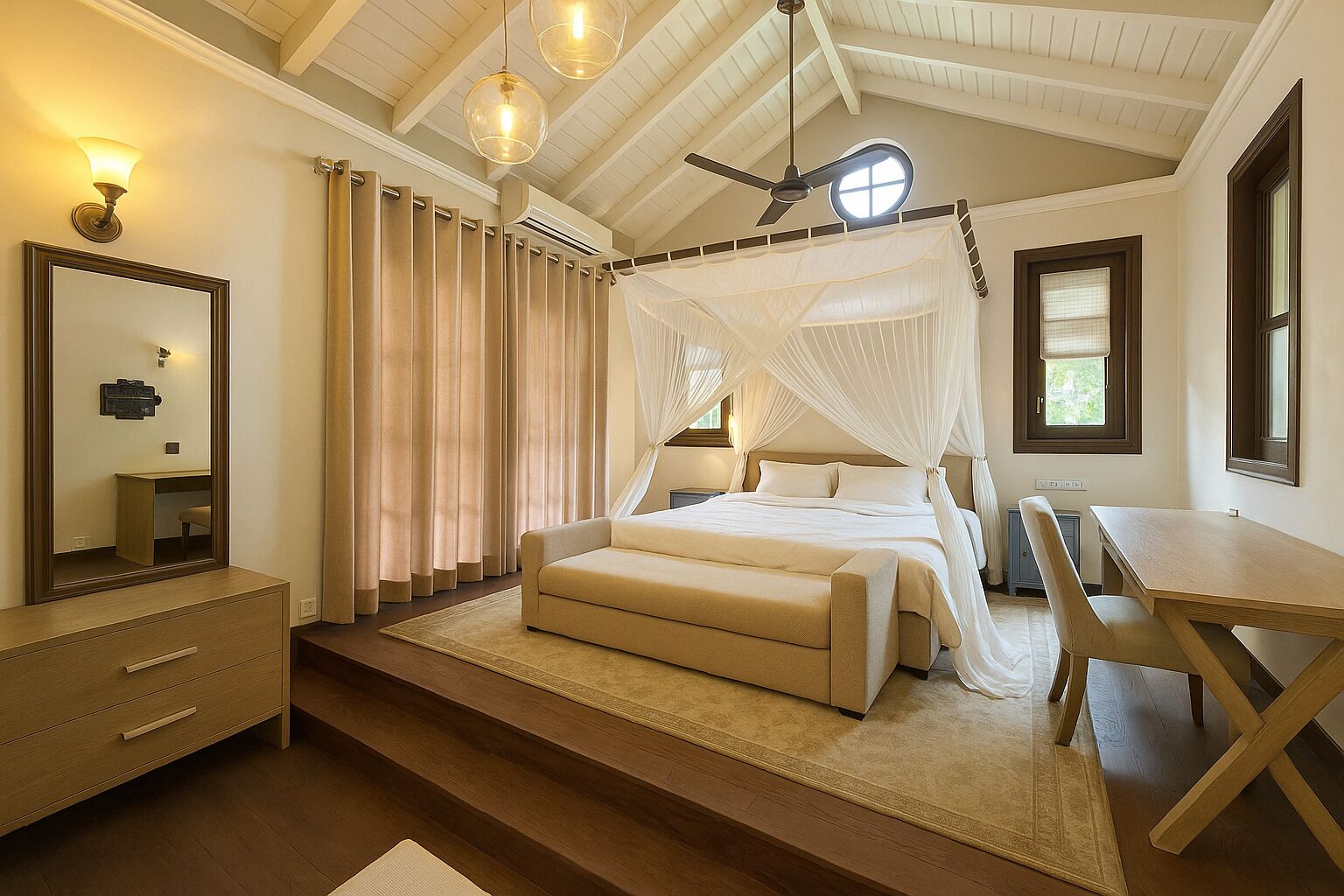 4 多间卧室、熨斗/熨衣板、免费 WiFi、床单