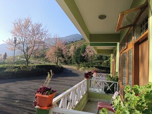 Façana frontal de l'allotjament