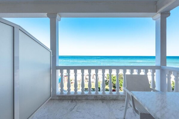 Triple Room, Balcony, Sea View | Terrace/patio - Blue Flag Studios Nilie Hospitality (Katerini)