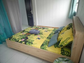 1 bedroom, iron/ironing board, free WiFi, bed sheets