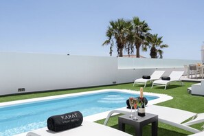 A heated pool