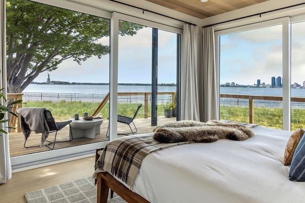 Modern comfort meets iconic views—your peaceful escape just outside NYC.