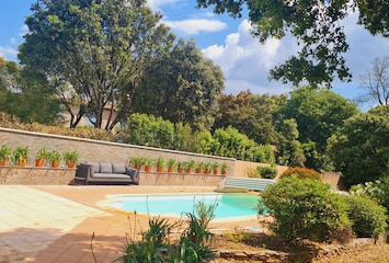 Vue sur piscine