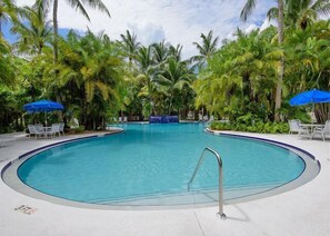 A heated pool