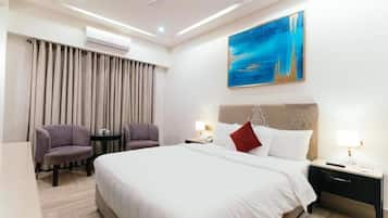 Deluxe-værelse med dobbeltseng eller 2 enkeltsenge | Skrivebord, lydisolering, strygejern/strygebræt, gratis Wi-Fi