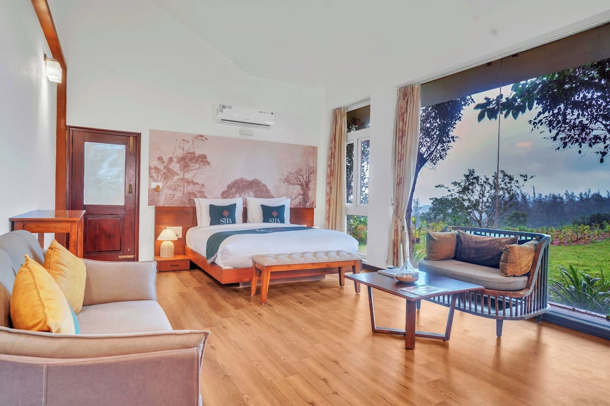 Habitació doble de luxe, vistes a la muntanya | Vista del jardí