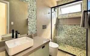 Towels, soap, toilet paper