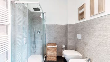 Apartment, Hill View | Bathroom | Shower, free toiletries, hair dryer, bidet