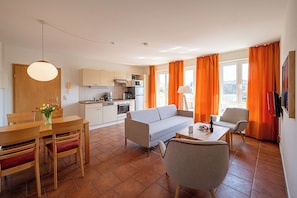 Appartement Confort, non-fumeurs, balcon | Rideaux occultants, fer et planche à repasser, Wi-Fi gratuit