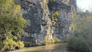 Une rivière qui traverse un défilé rocheux, avec des eaux claires et une végétation luxuriante sur les rives.