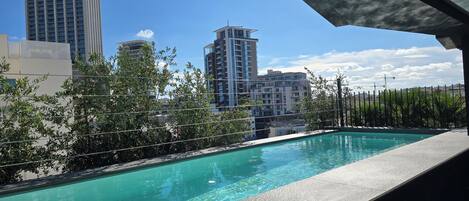 Indoor pool, outdoor pool