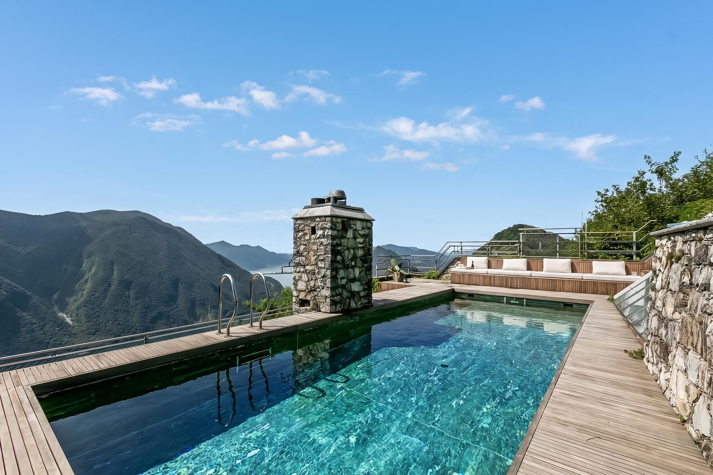 Family Villa, 3 Bedrooms, Balcony, Mountainside (Villa Skyline - Pool - Lakeview -) | Pool | Seasonal outdoor pool