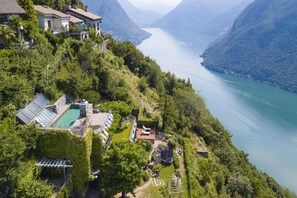 Family Villa, 3 Bedrooms, Balcony, Mountainside (Villa Skyline - Pool - Lakeview -) | Pool | Seasonal outdoor pool - Villa Skyline - Pool - Lakeview - Privacy (Lugano)