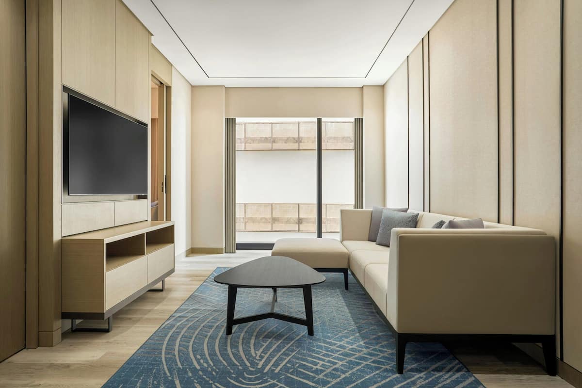 Junior Suite, 1 Bedroom, City View | Premium bedding, minibar, desk, laptop workspace