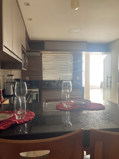 Complete and comfortable house for family.