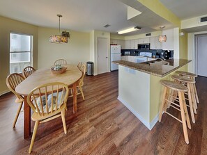 Fridge, microwave, oven, stovetop - Whispering Sands Beachfront | Community Pool (Galveston)