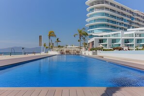 Pool - Aria Ocean 3BR condo w/ serene views & resort pool (Nuevo Vallarta)