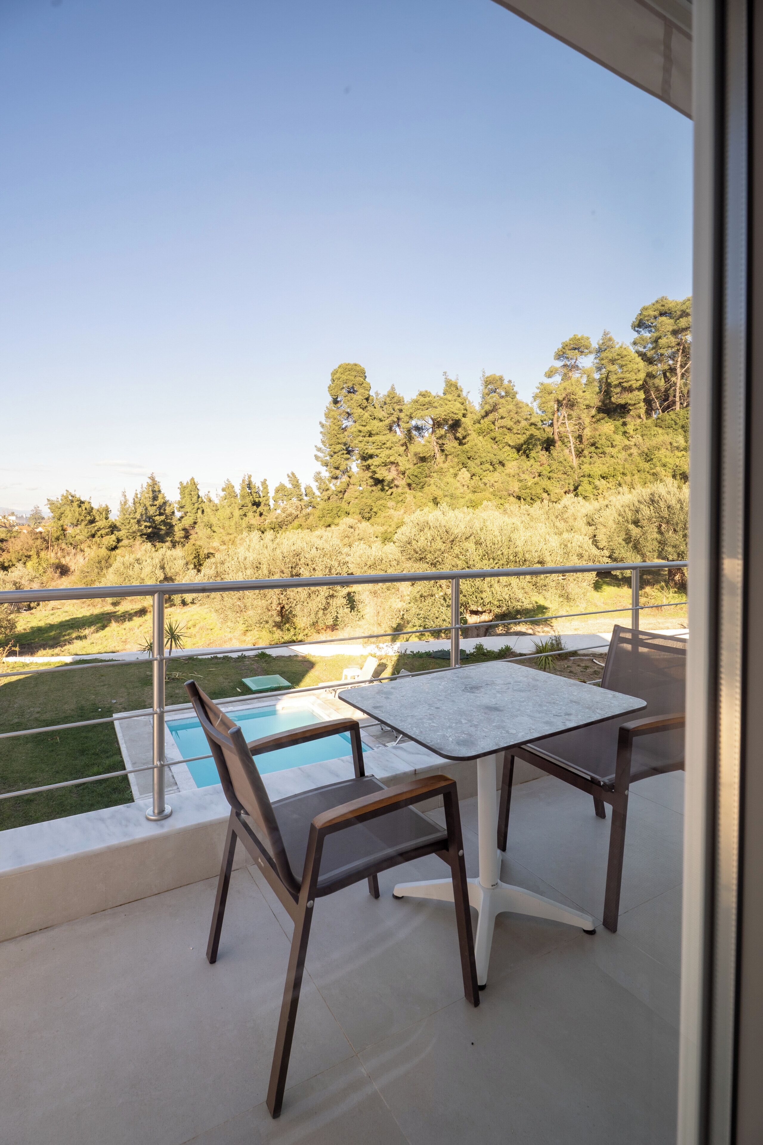 Blick vom Balkon