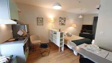 1 makuuhuone, silitysrauta/-lauta, Wi-Fi, vuodevaatteet