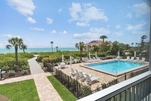 A heated pool