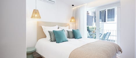 Superior Apartment, 2 Bedrooms | Premium bedding, in-room safe, blackout drapes, iron/ironing board