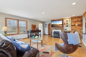 TV connectée, cheminée