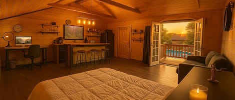 1 bedroom, desk, WiFi, bed sheets