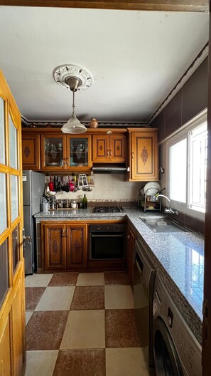 Ovn, kokeplater og oppvaskmaskin