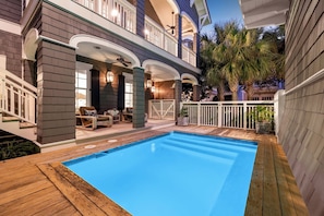 Una piscina riscaldata