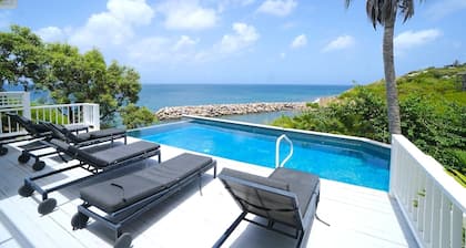 Caribbean Dreaming in this spacious 5-bedroom villa in Frigate Bay with AC