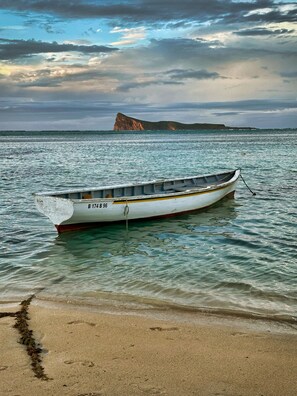 Beach nearby, sun-loungers