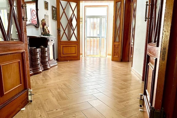 Overnatningsstedets indgangsparti