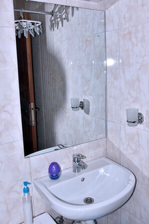 Towels, soap, toilet paper