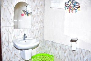 Towels, soap, toilet paper