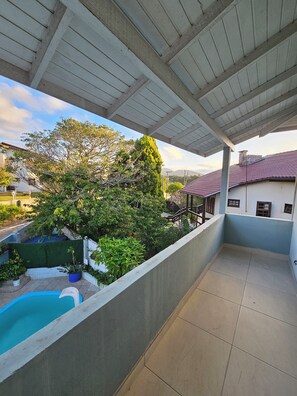 Deluxe Apartment, Lanai, Sea View | Terrace/patio - GH Ingleses (Florianopolis)