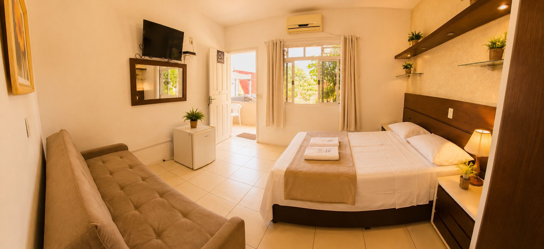 Suite Confort, lanai, vistas a la ciudad | Ropa de cama de alta calidad, wifi gratis, ropa de cama