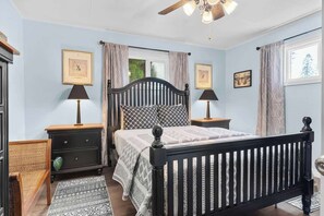 2 bedrooms, iron/ironing board, travel crib, free WiFi