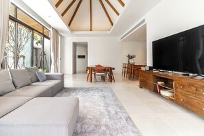 Signature Villa | Living area | 55-inch Smart TV with digital channels
