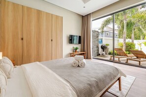 Standaard villa | 2 slaapkamers, een kluis op de kamer, gratis wifi, beddengoed