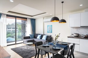 Departamento familiar | Caja de seguridad en la habitación, wifi gratis y ropa de cama 